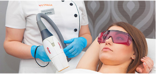 The facial rejuvenation laser